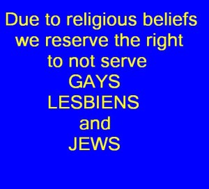 Sign for Arizona businesses requiring religious protection